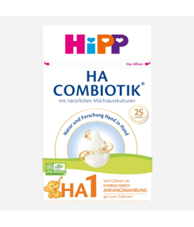 HiPP Hypoallergenic (HA) Stage 1 Combiotic Milk Formula (600g) German Version 0+